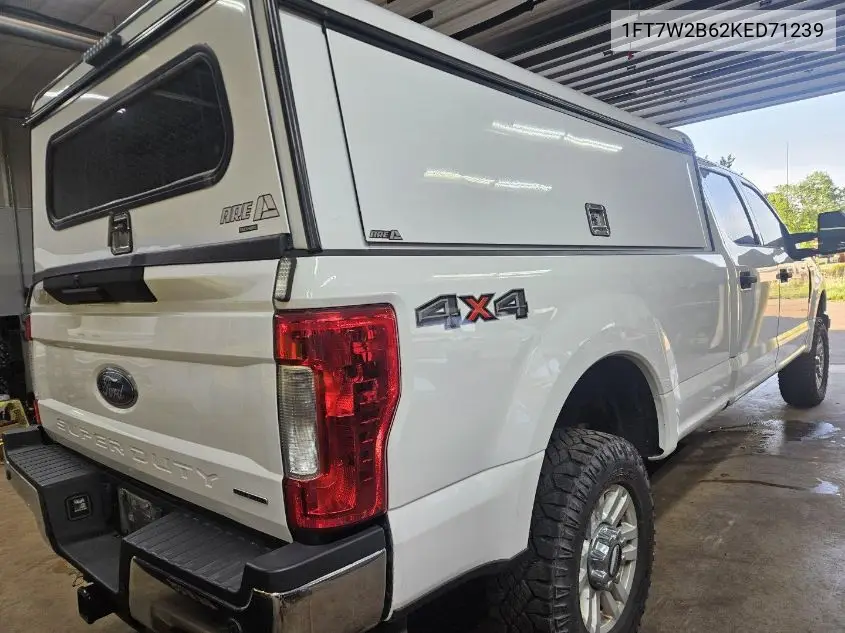 2019 Ford F250 Super Duty VIN: 1FT7W2B62KED71239 Lot: 42271711