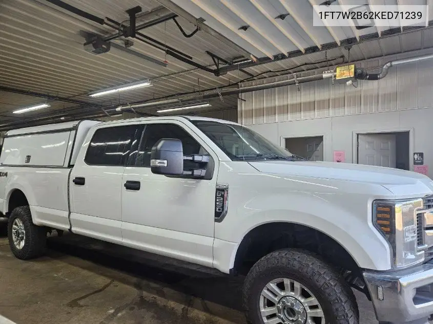 2019 Ford F250 Super Duty VIN: 1FT7W2B62KED71239 Lot: 42271711