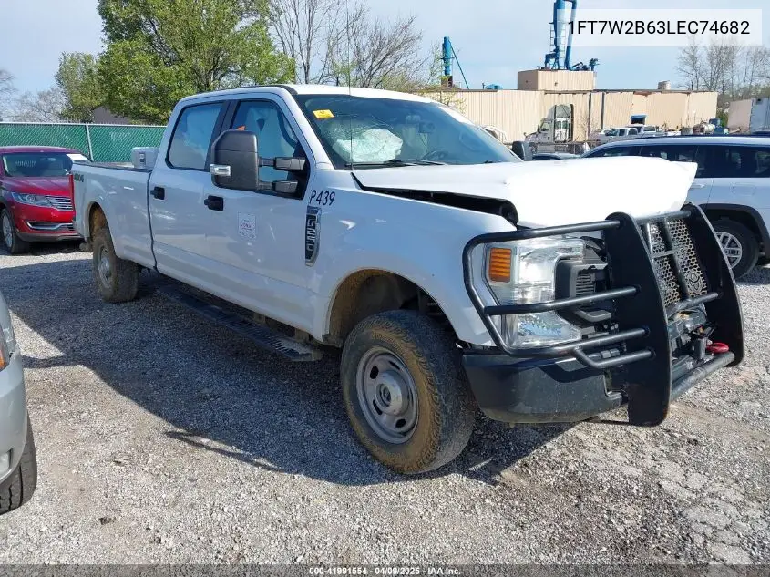 2020 Ford F-250 Xl VIN: 1FT7W2B63LEC74682 Lot: 41991554