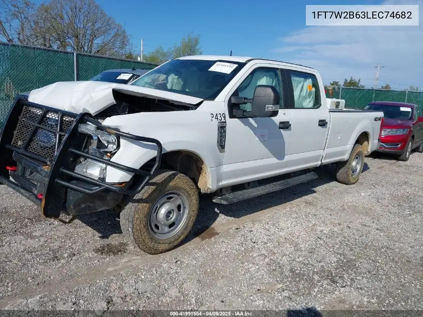 2020 Ford F-250 Xl VIN: 1FT7W2B63LEC74682 Lot: 41991554