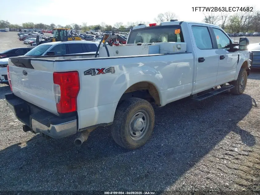 2020 Ford F-250 Xl VIN: 1FT7W2B63LEC74682 Lot: 41991554