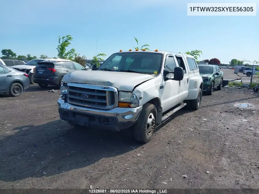 2000 Ford F-350 Lariat/Xl/Xlt VIN: 1FTWW32SXYEE56305 Lot: 12328081