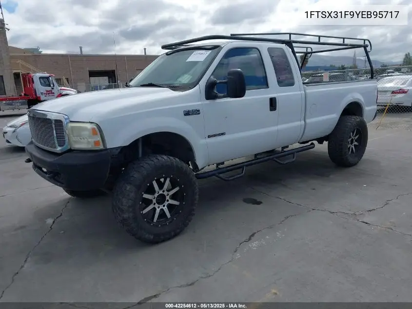 2000 Ford F-350 Lariat/Xl/Xlt VIN: 1FTSX31F9YEB95717 Lot: 42254612