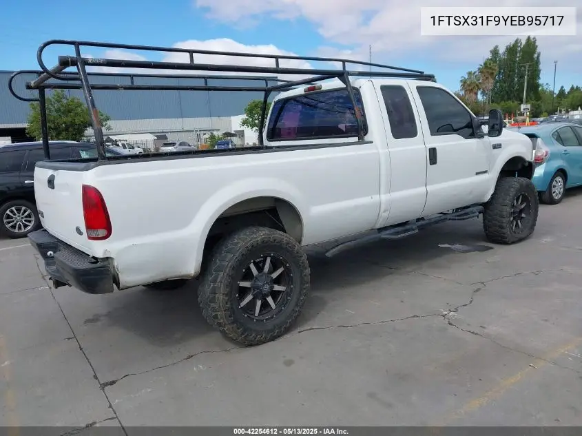2000 Ford F-350 Lariat/Xl/Xlt VIN: 1FTSX31F9YEB95717 Lot: 42254612