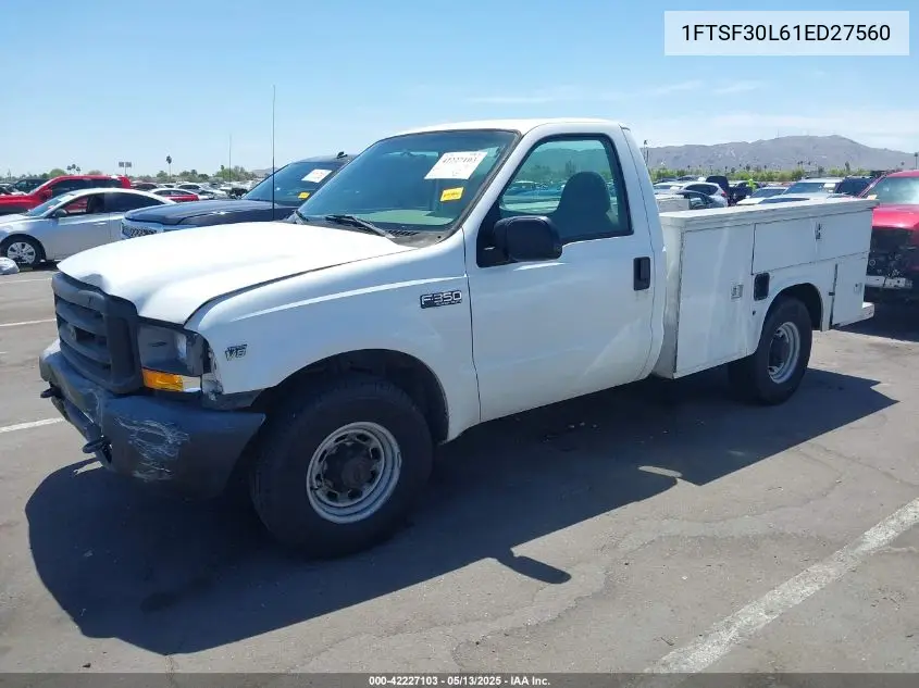 2001 Ford F-350 Xl/Xlt VIN: 1FTSF30L61ED27560 Lot: 42227103