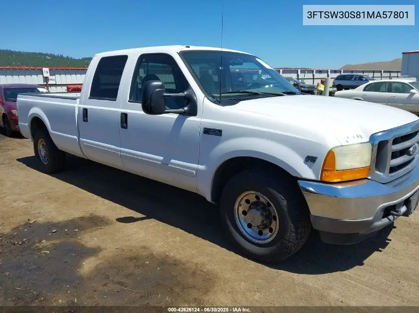 3FTSW30S81MA57801 2001 Ford F-350 Lariat/Xl/Xlt