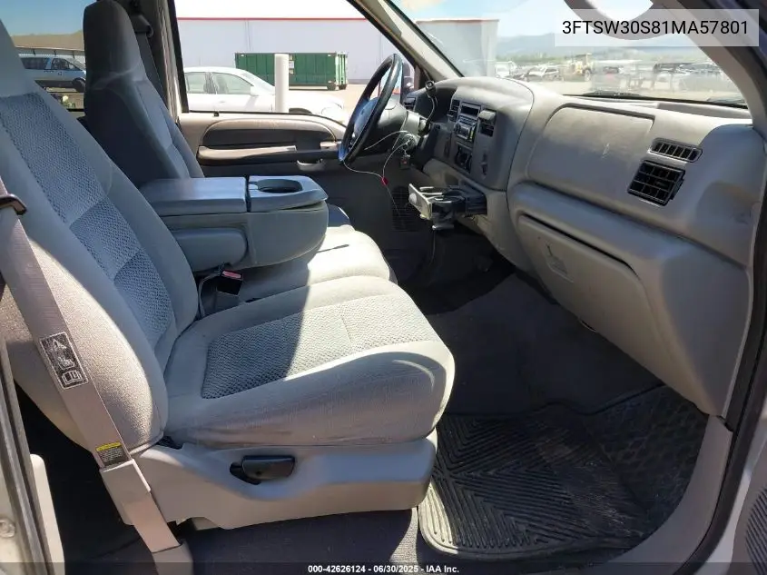 3FTSW30S81MA57801 2001 Ford F-350 Lariat/Xl/Xlt