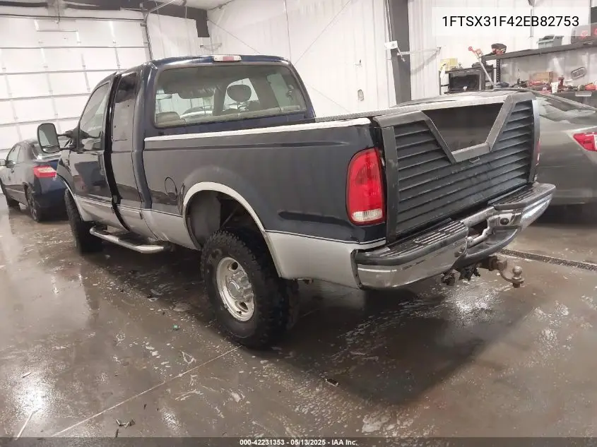2002 Ford F-350 Lariat/Xl/Xlt VIN: 1FTSX31F42EB82753 Lot: 42231353