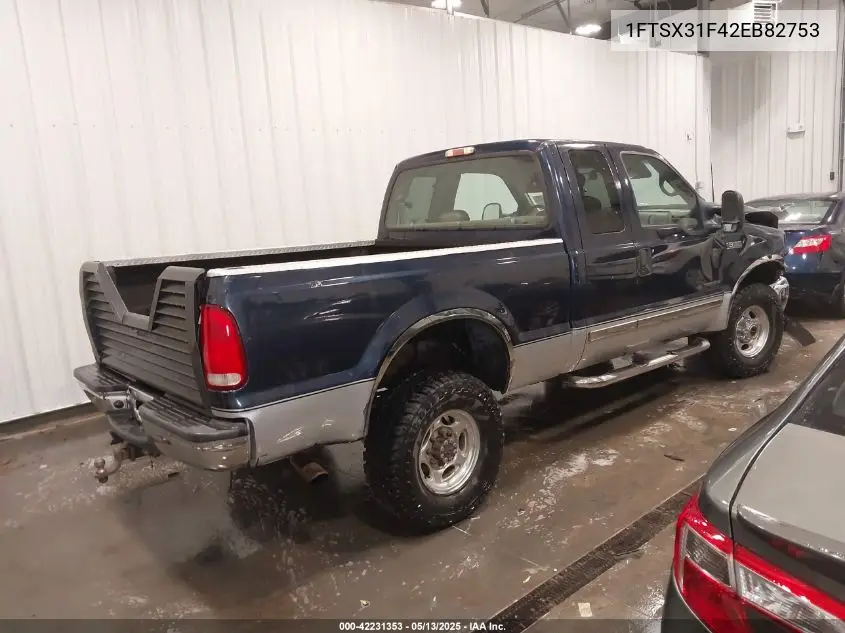 2002 Ford F-350 Lariat/Xl/Xlt VIN: 1FTSX31F42EB82753 Lot: 42231353