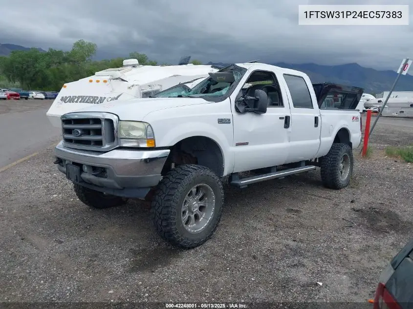 2004 Ford F-350 Lariat/Xl/Xlt VIN: 1FTSW31P24EC57383 Lot: 42248001