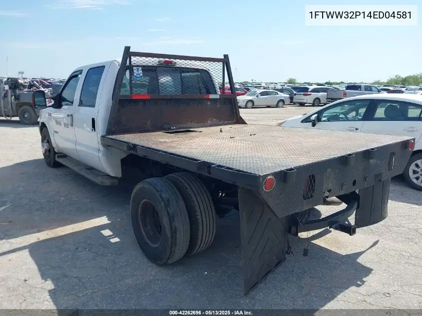 2004 Ford F-350 Lariat/Xl/Xlt VIN: 1FTWW32P14ED04581 Lot: 42262696