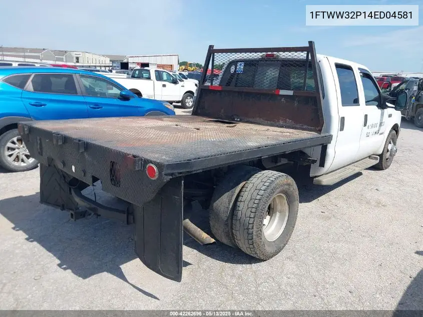 2004 Ford F-350 Lariat/Xl/Xlt VIN: 1FTWW32P14ED04581 Lot: 42262696