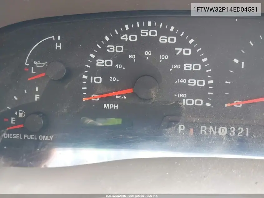 2004 Ford F-350 Lariat/Xl/Xlt VIN: 1FTWW32P14ED04581 Lot: 42262696