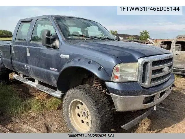 2006 Ford F350 Srw Super Duty VIN: 1FTWW31P46ED08144 Lot: 30065753