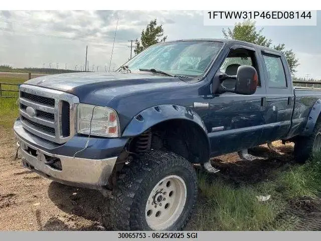 2006 Ford F350 Srw Super Duty VIN: 1FTWW31P46ED08144 Lot: 30065753