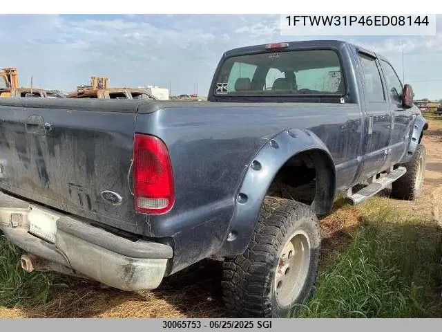 2006 Ford F350 Srw Super Duty VIN: 1FTWW31P46ED08144 Lot: 30065753
