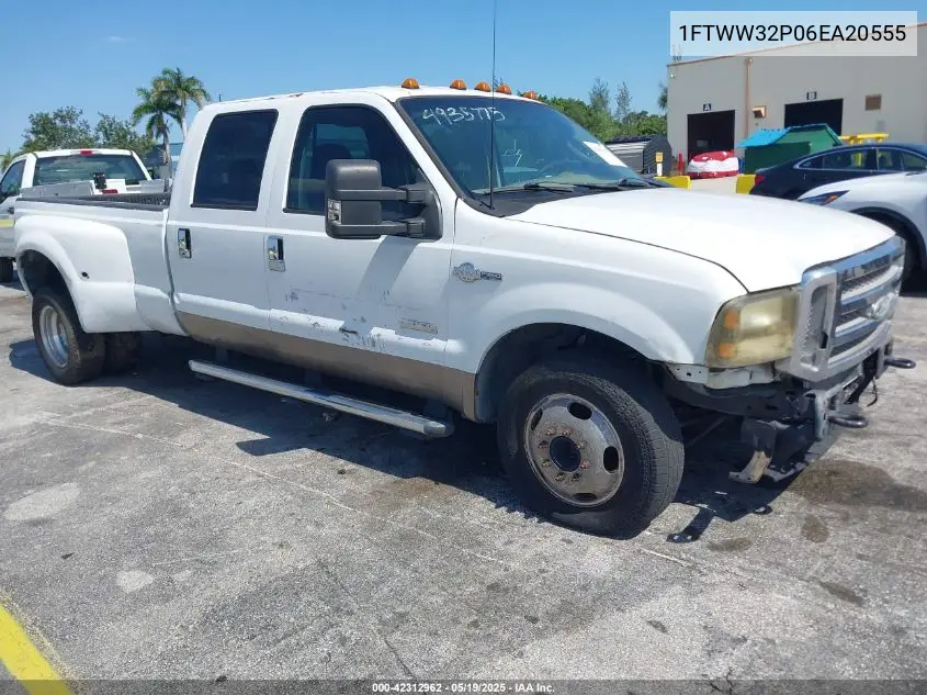 2006 Ford F-350 Lariat/Xl/Xlt VIN: 1FTWW32P06EA20555 Lot: 42312962