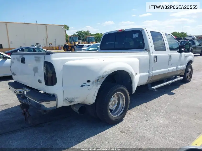 2006 Ford F-350 Lariat/Xl/Xlt VIN: 1FTWW32P06EA20555 Lot: 42312962