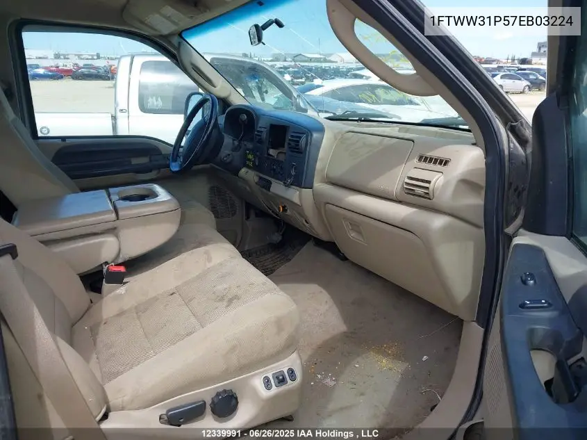 2007 Ford F350 Srw Super Duty VIN: 1FTWW31P57EB03224 Lot: 12339991