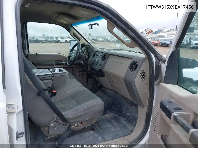 2009 Ford F350 Super Duty VIN: 1FTWW315X9EA17456 Lot: 12274887