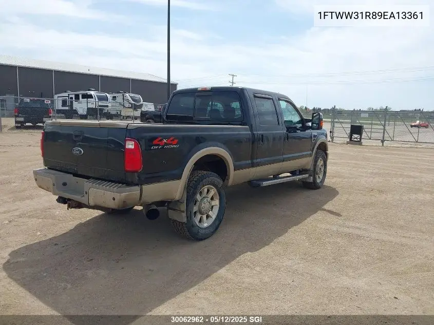 2009 Ford F350 Super Duty VIN: 1FTWW31R89EA13361 Lot: 30062962