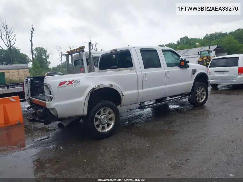 2010 Ford F-350 Cabela's/Harley-Davidson/King Ranch/Lariat/Xl/Xlt VIN: 1FTWW3BR2AEA33270 Lot: 42240552