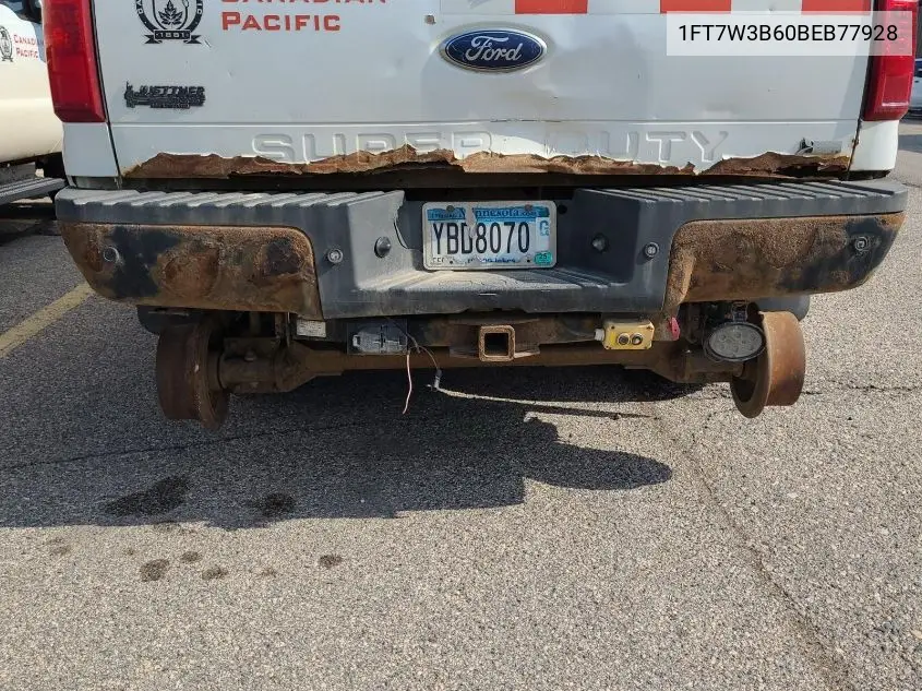 2011 Ford F350 Super Duty VIN: 1FT7W3B60BEB77928 Lot: 42626946