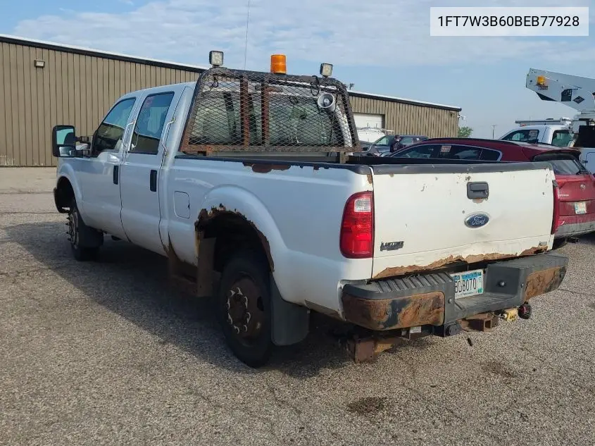 2011 Ford F350 Super Duty VIN: 1FT7W3B60BEB77928 Lot: 42626946