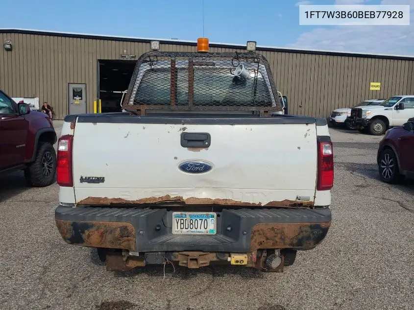 2011 Ford F350 Super Duty VIN: 1FT7W3B60BEB77928 Lot: 42626946
