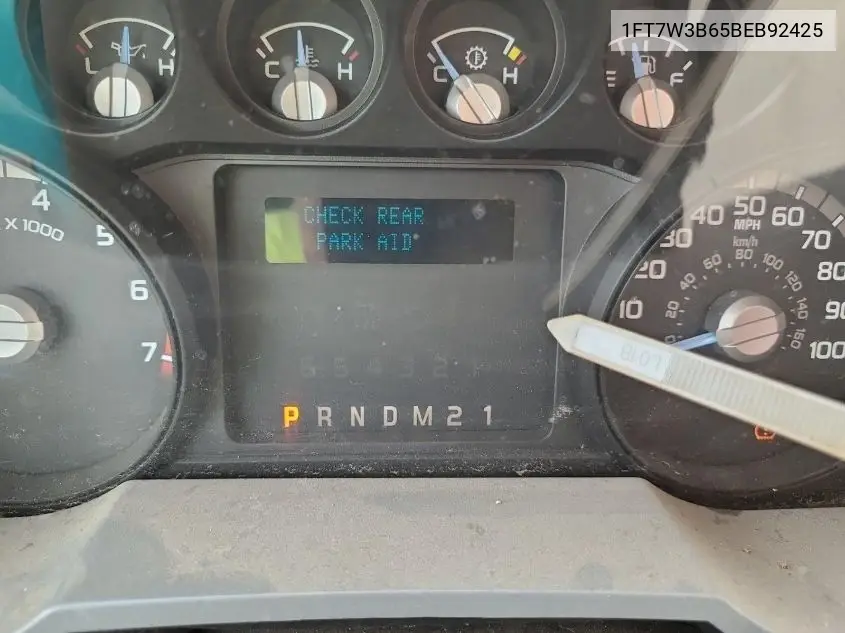 2011 Ford F350 Super Duty VIN: 1FT7W3B65BEB92425 Lot: 42626973