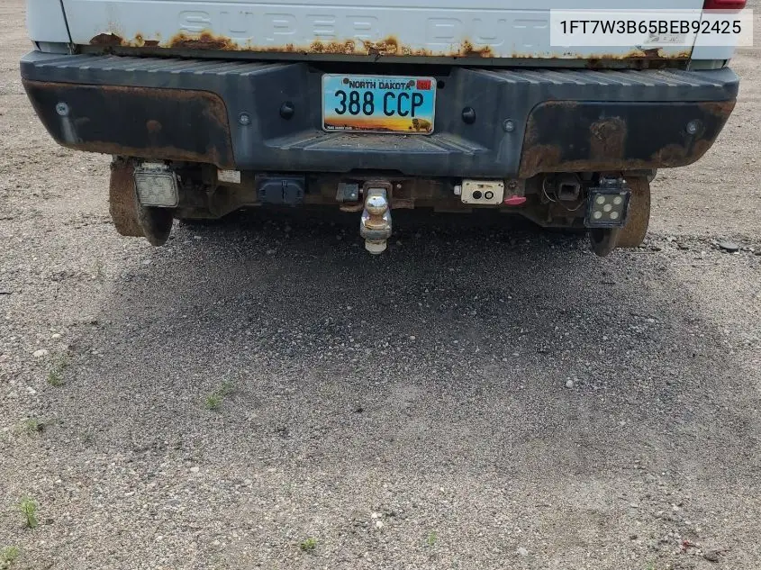 2011 Ford F350 Super Duty VIN: 1FT7W3B65BEB92425 Lot: 42626973