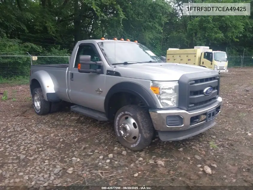 2012 Ford F-350 Xl VIN: 1FTRF3DT7CEA49425 Lot: 42577098