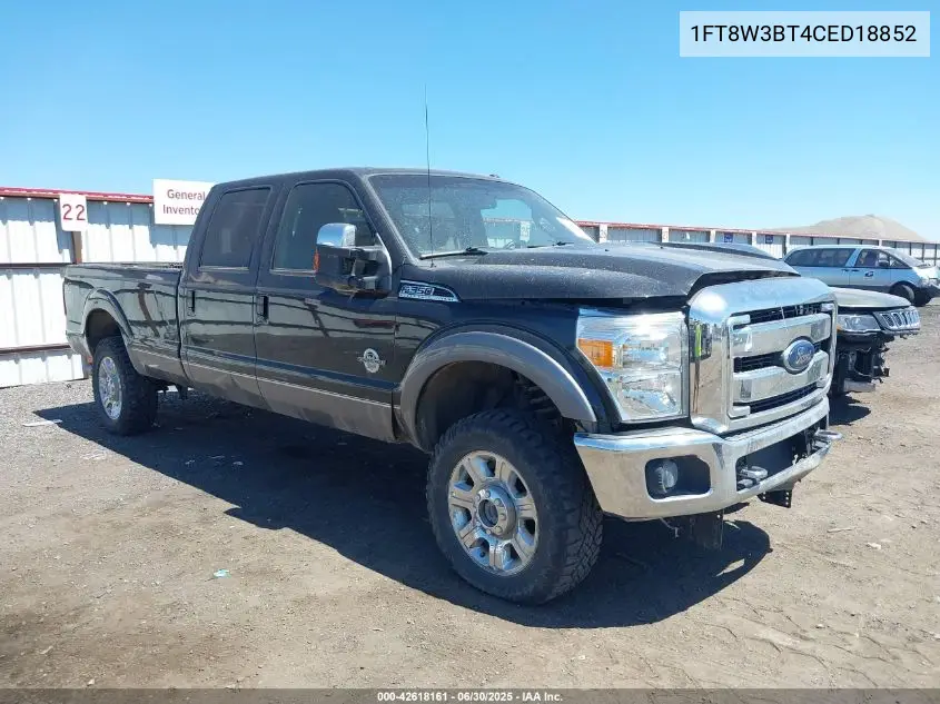 2012 Ford F-350 VIN: 1FT8W3BT4CED18852 Lot: 42618161
