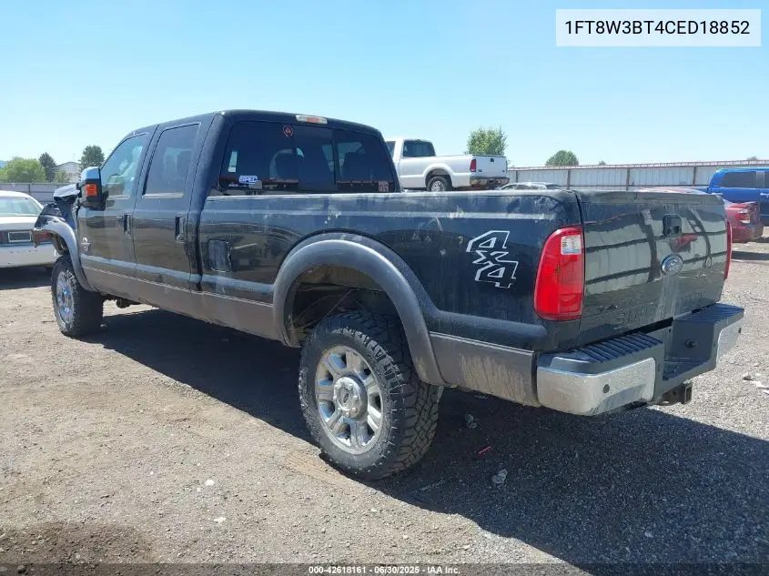 2012 Ford F-350 VIN: 1FT8W3BT4CED18852 Lot: 42618161