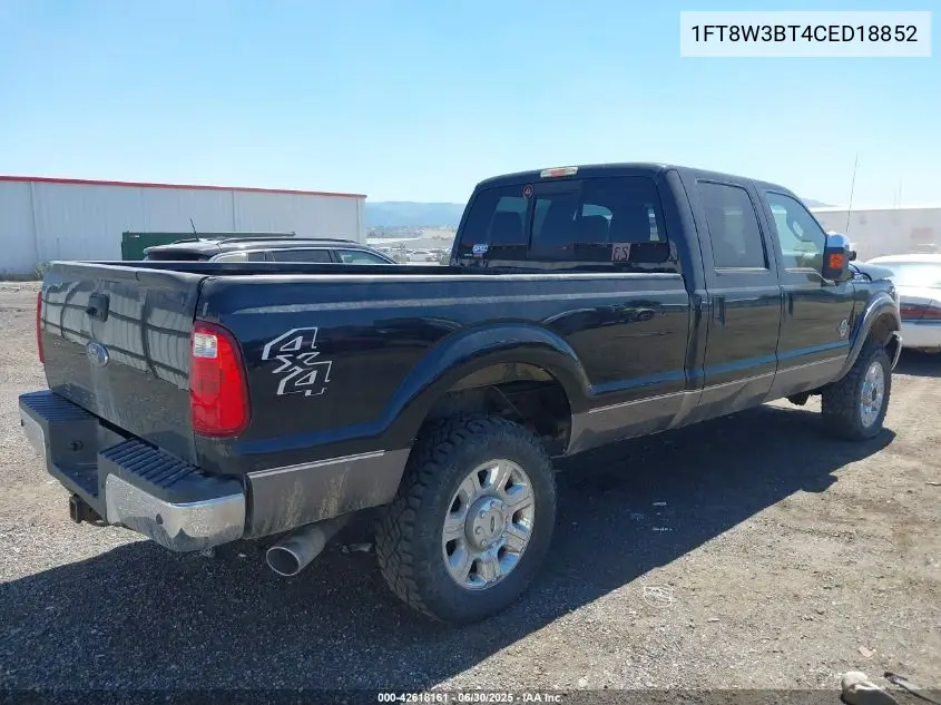 2012 Ford F-350 VIN: 1FT8W3BT4CED18852 Lot: 42618161