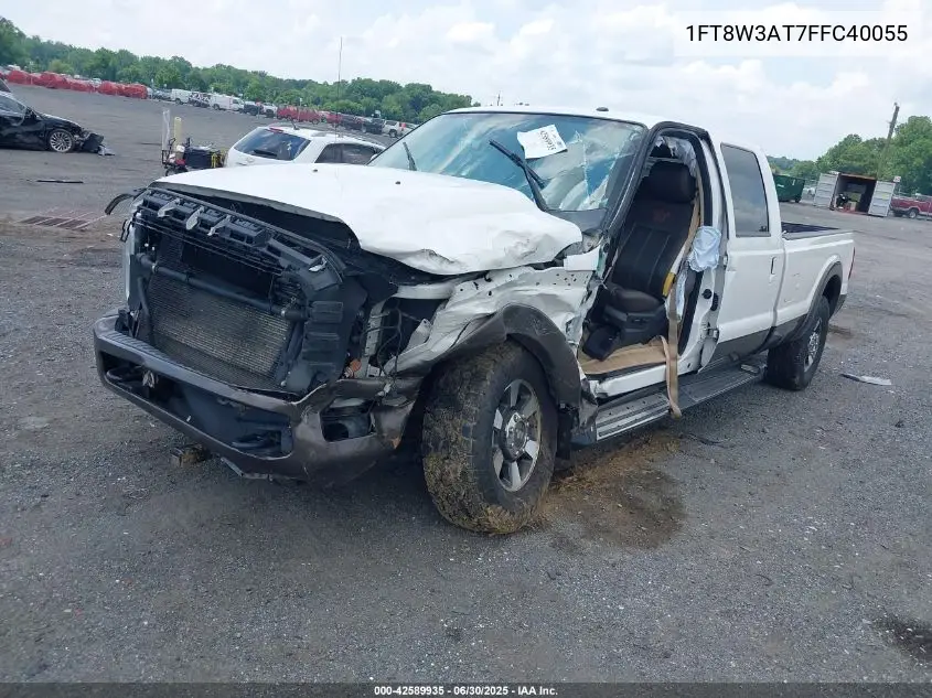 2015 Ford F350 Super Duty VIN: 1FT8W3AT7FFC40055 Lot: 42589935