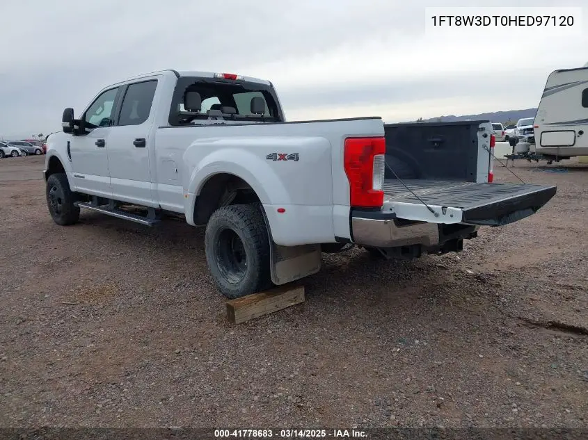 2017 Ford F-350 Xlt VIN: 1FT8W3DT0HED97120 Lot: 41778683