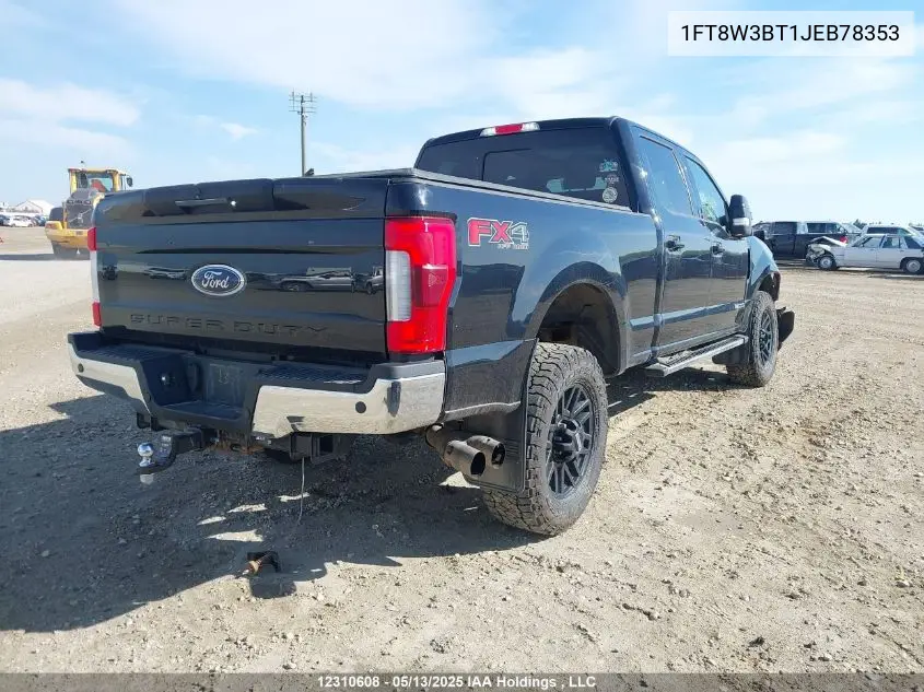 2018 Ford F-350 Lariat VIN: 1FT8W3BT1JEB78353 Lot: 12310608X