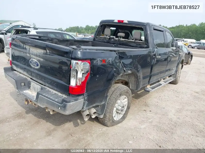 2018 Ford F-350 Xlt VIN: 1FT8W3BT8JEB78527 Lot: 12336563