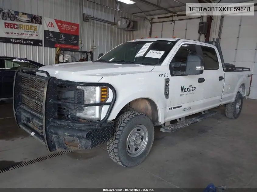 2019 Ford F-350 Xl VIN: 1FT8W3BTXKEE59648 Lot: 42173231