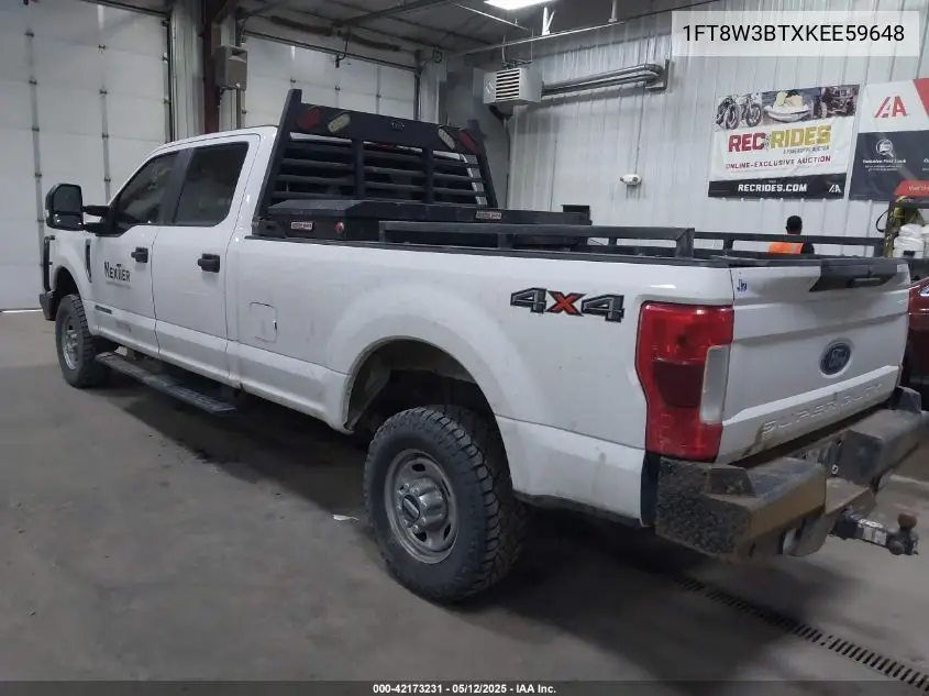 2019 Ford F-350 Xl VIN: 1FT8W3BTXKEE59648 Lot: 42173231