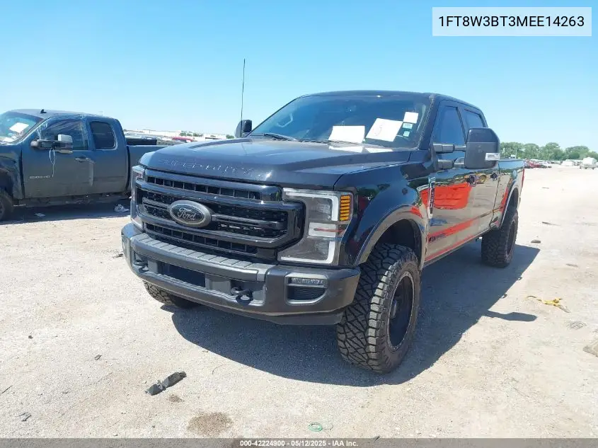 2021 Ford F-350 Lariat VIN: 1FT8W3BT3MEE14263 Lot: 42224900