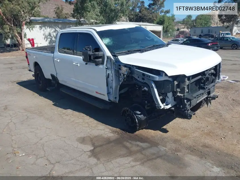 2024 Ford F-350 Lariat VIN: 1FT8W3BM4RED02748 Lot: 42620503