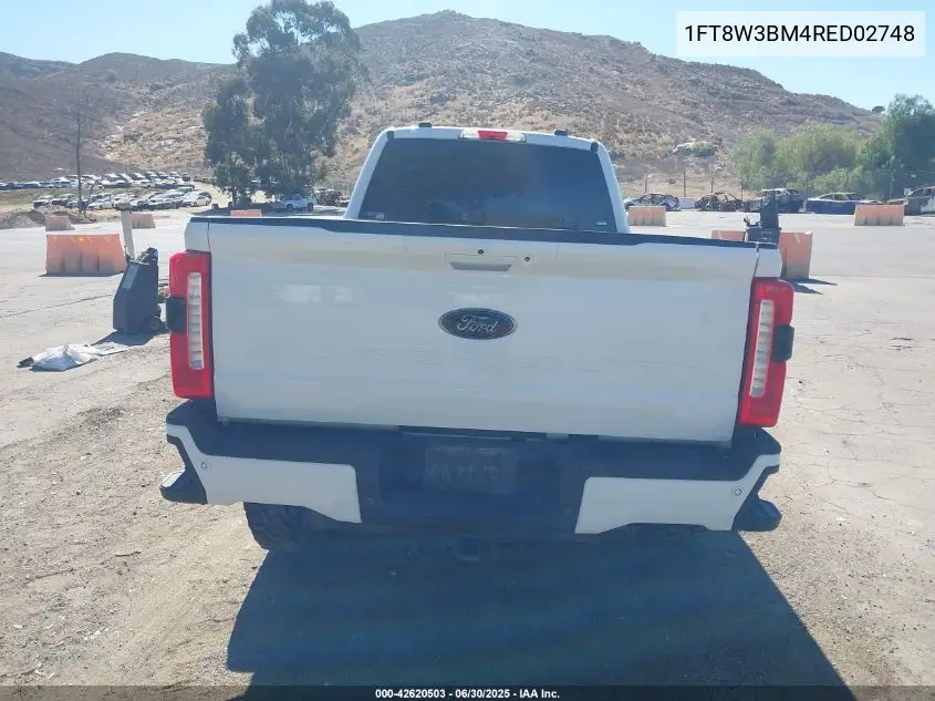 2024 Ford F-350 Lariat VIN: 1FT8W3BM4RED02748 Lot: 42620503