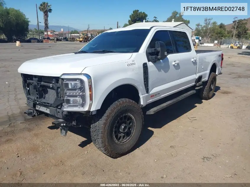 2024 Ford F-350 Lariat VIN: 1FT8W3BM4RED02748 Lot: 42620503