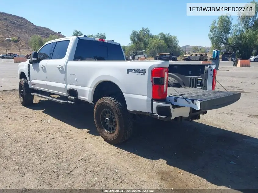 2024 Ford F-350 Lariat VIN: 1FT8W3BM4RED02748 Lot: 42620503