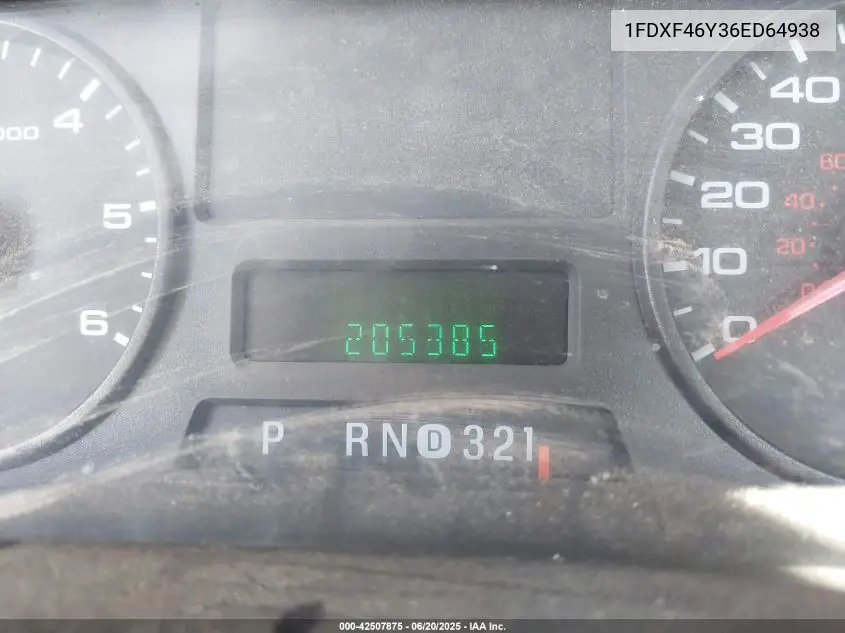 2006 Ford F-450 Chassis Xl/Xlt VIN: 1FDXF46Y36ED64938 Lot: 42507875