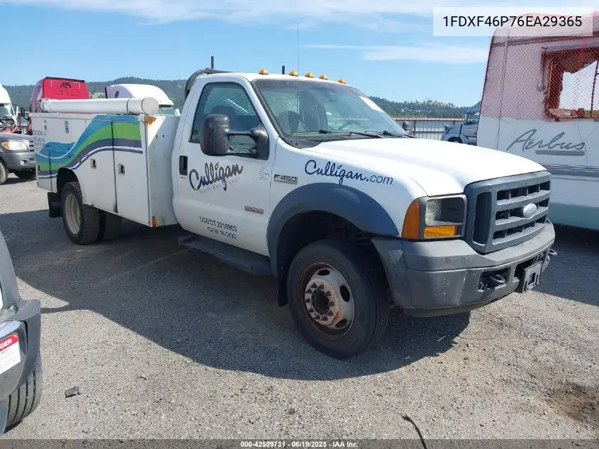 2006 Ford F-450 Chassis Xl/Xlt VIN: 1FDXF46P76EA29365 Lot: 42509731