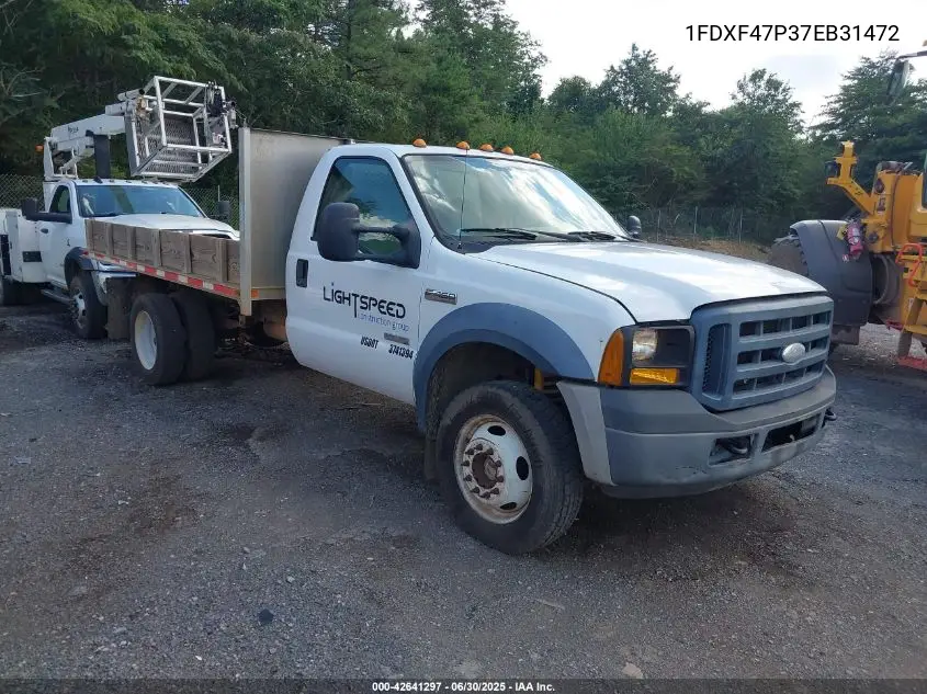 2007 Ford F-450 Chassis Xl/Xlt VIN: 1FDXF47P37EB31472 Lot: 42641297
