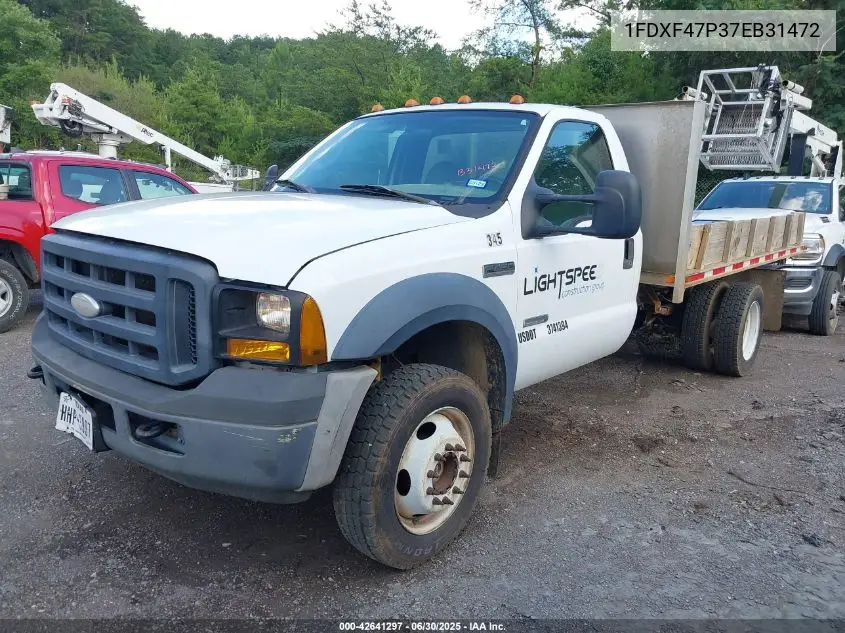 2007 Ford F-450 Chassis Xl/Xlt VIN: 1FDXF47P37EB31472 Lot: 42641297